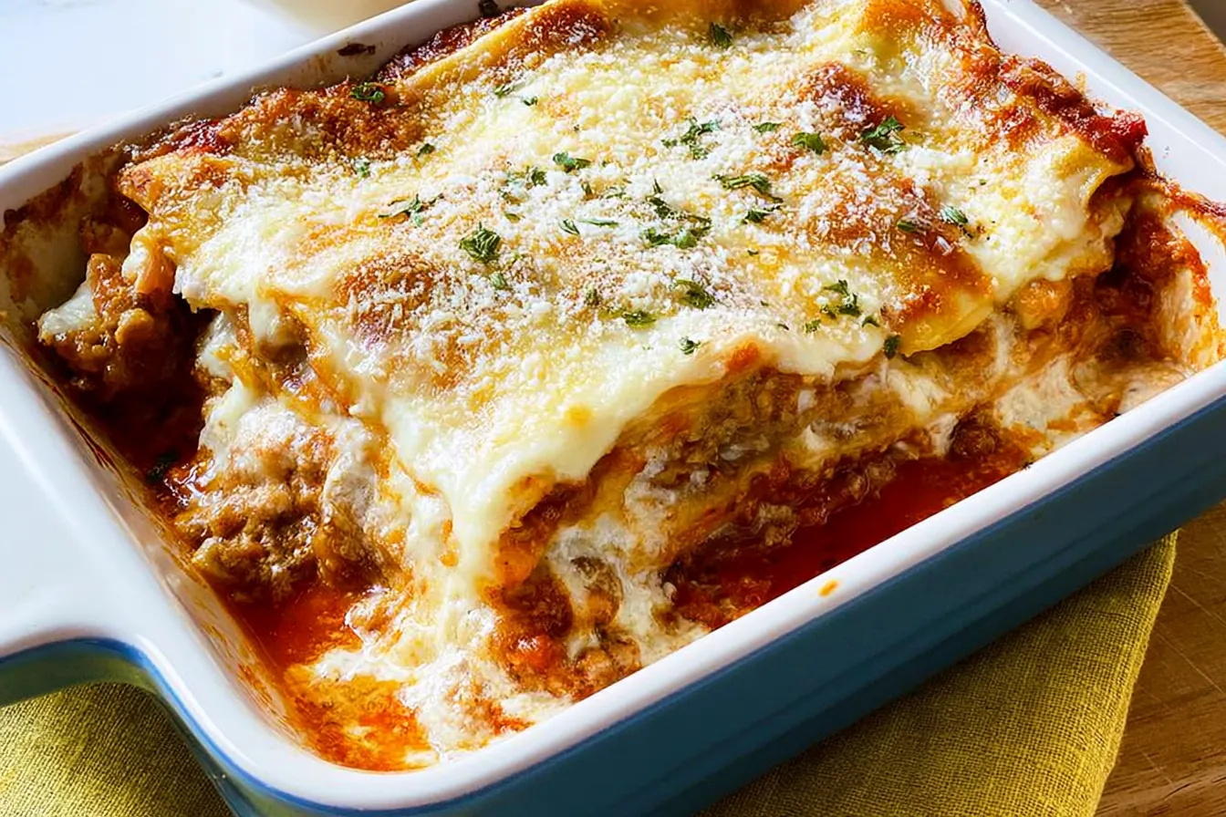 Mouthwatering Lasagna Fresh Out of the Oven