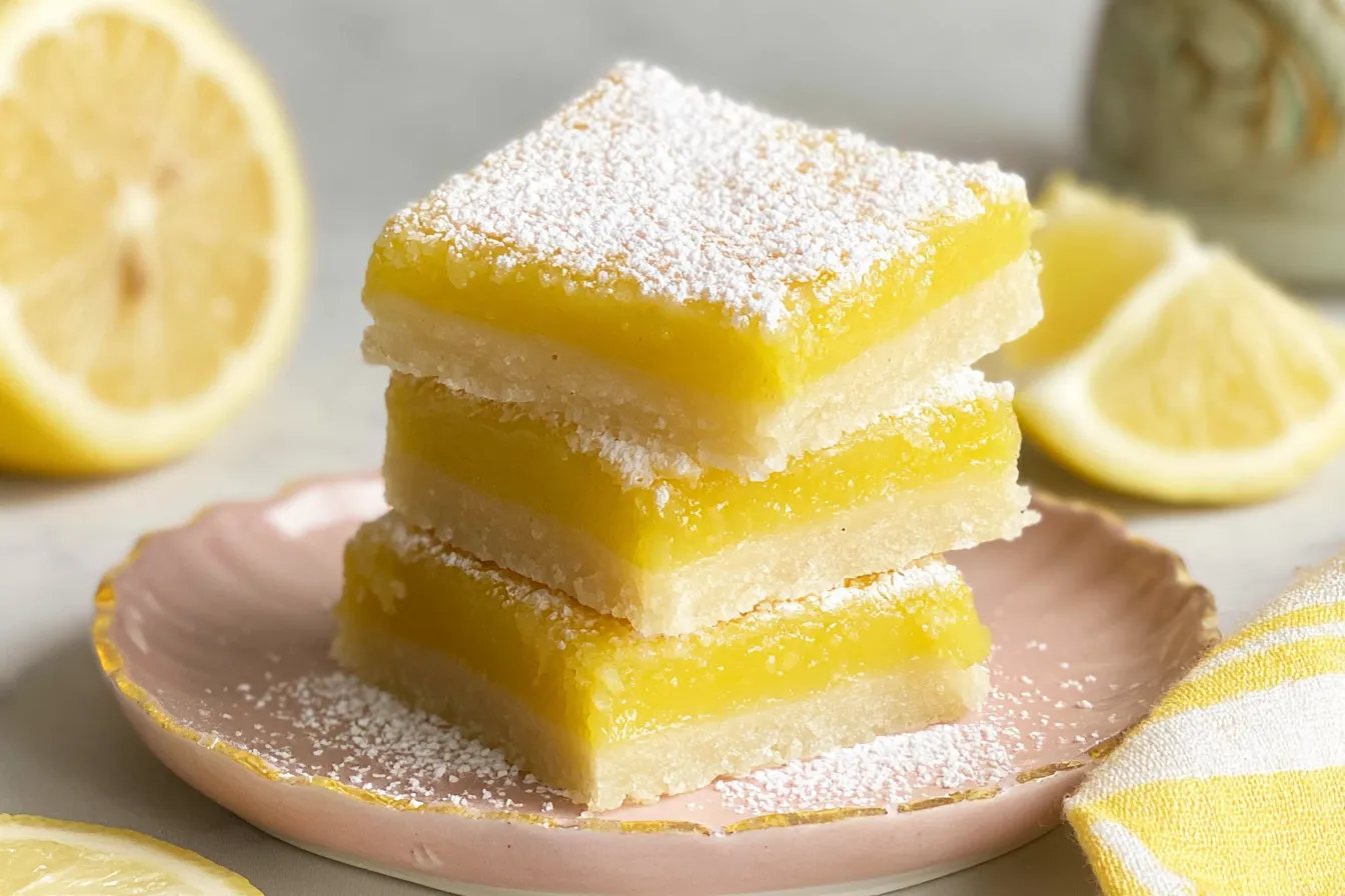 Lemon Bars Freshly Baked