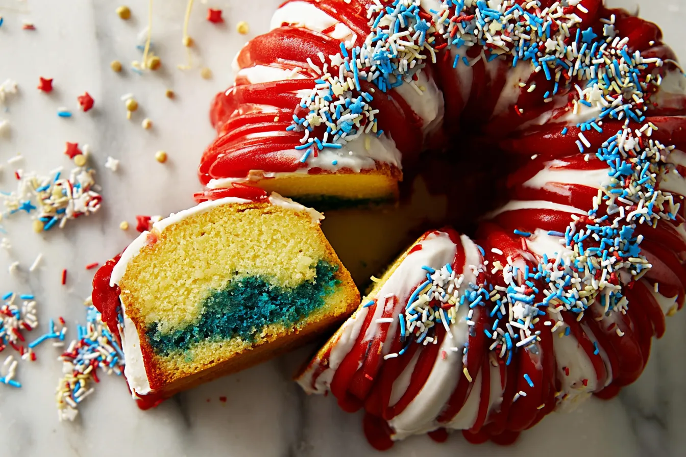 Lemon Berry Firecracker Cake - Vibrant Flavor Delight