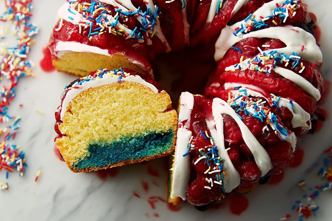 Lemon Berry Firecracker Cake