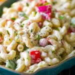 Creamy Macaroni Salad Ready for a Summer Gathering