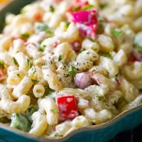 Creamy Macaroni Salad Ready for a Summer Gathering