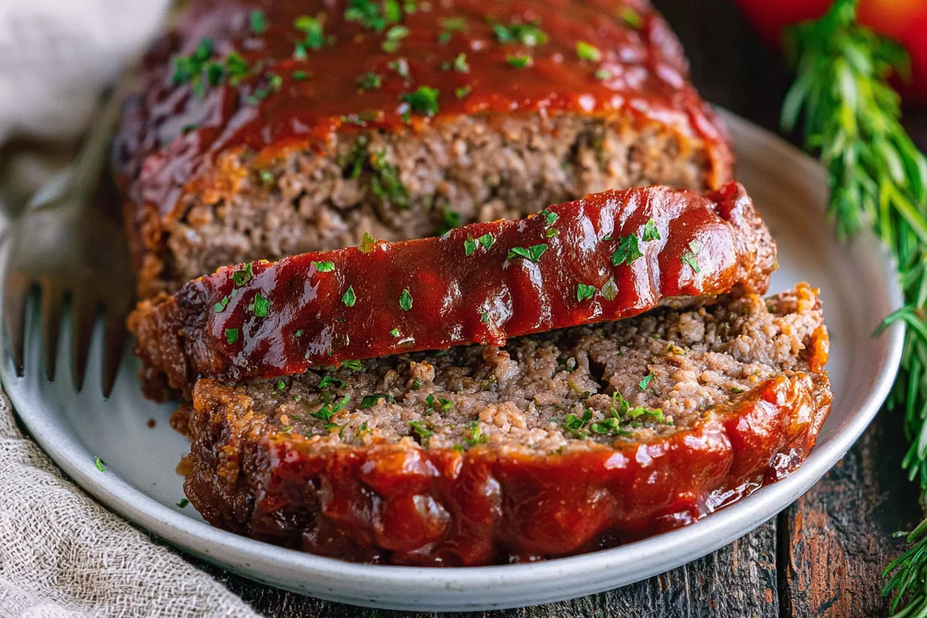 Delicious Homemade Meatloaf Slices