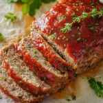Delicious Homemade Meatloaf Ready to Serve