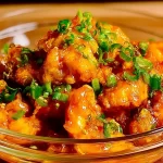 Delicious Orange Chicken on a Plate