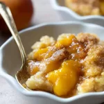 Peach Cobbler Fresh Out of the Oven