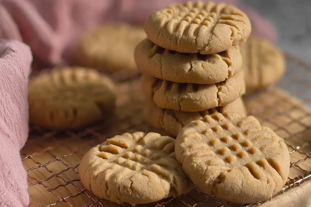 Peanut Butter Cookies Fresh Out of the Oven