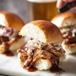Pulled Pork Sliders on a Plate