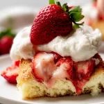 Fresh Strawberry Shortcake Slice