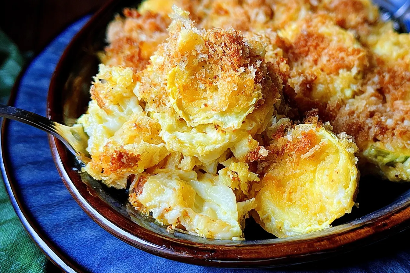 Delicious Summer Squash Casserole Freshly Baked