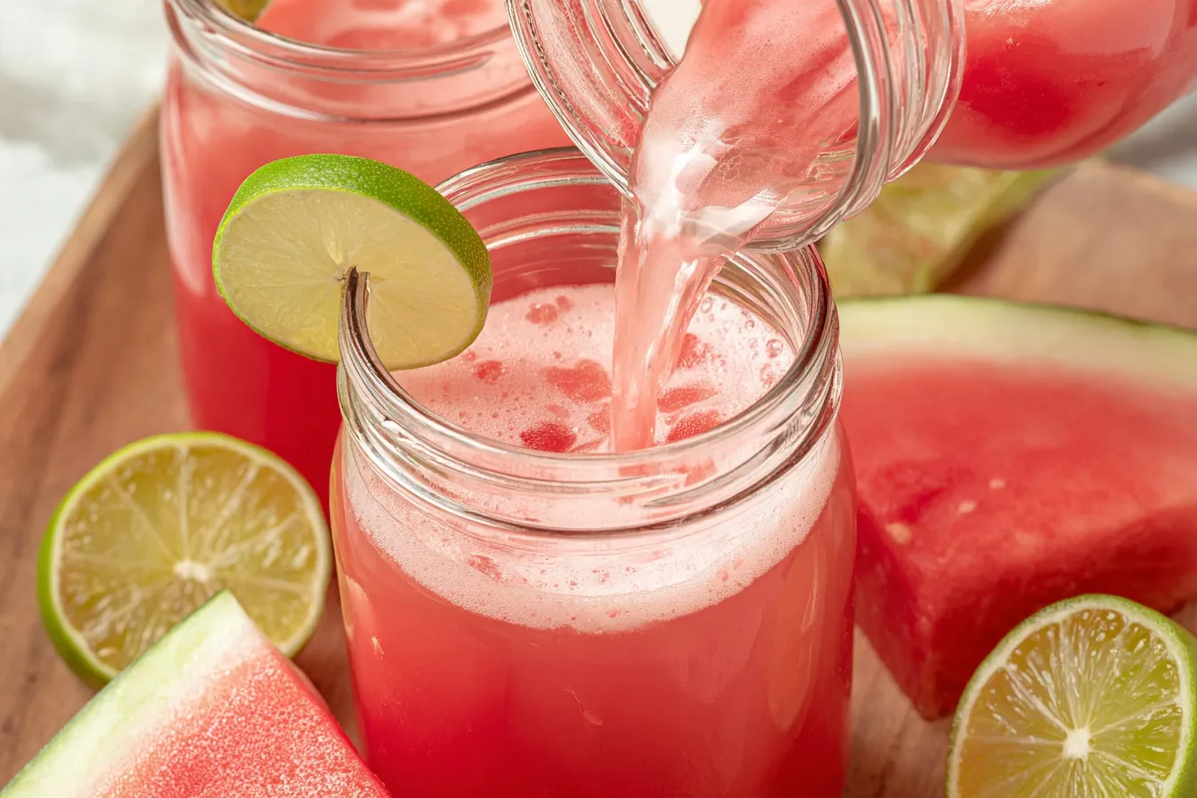 Delicious Homemade Watermelon Limeade