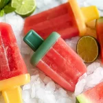 Homemade Watermelon Popsicles Ready to Serve