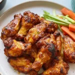Crispy Air Fryer Chicken Wings Ready to Serve