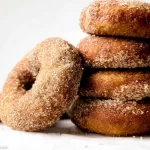 Freshly Baked Apple Cider Donuts with Cinnamon Sugar