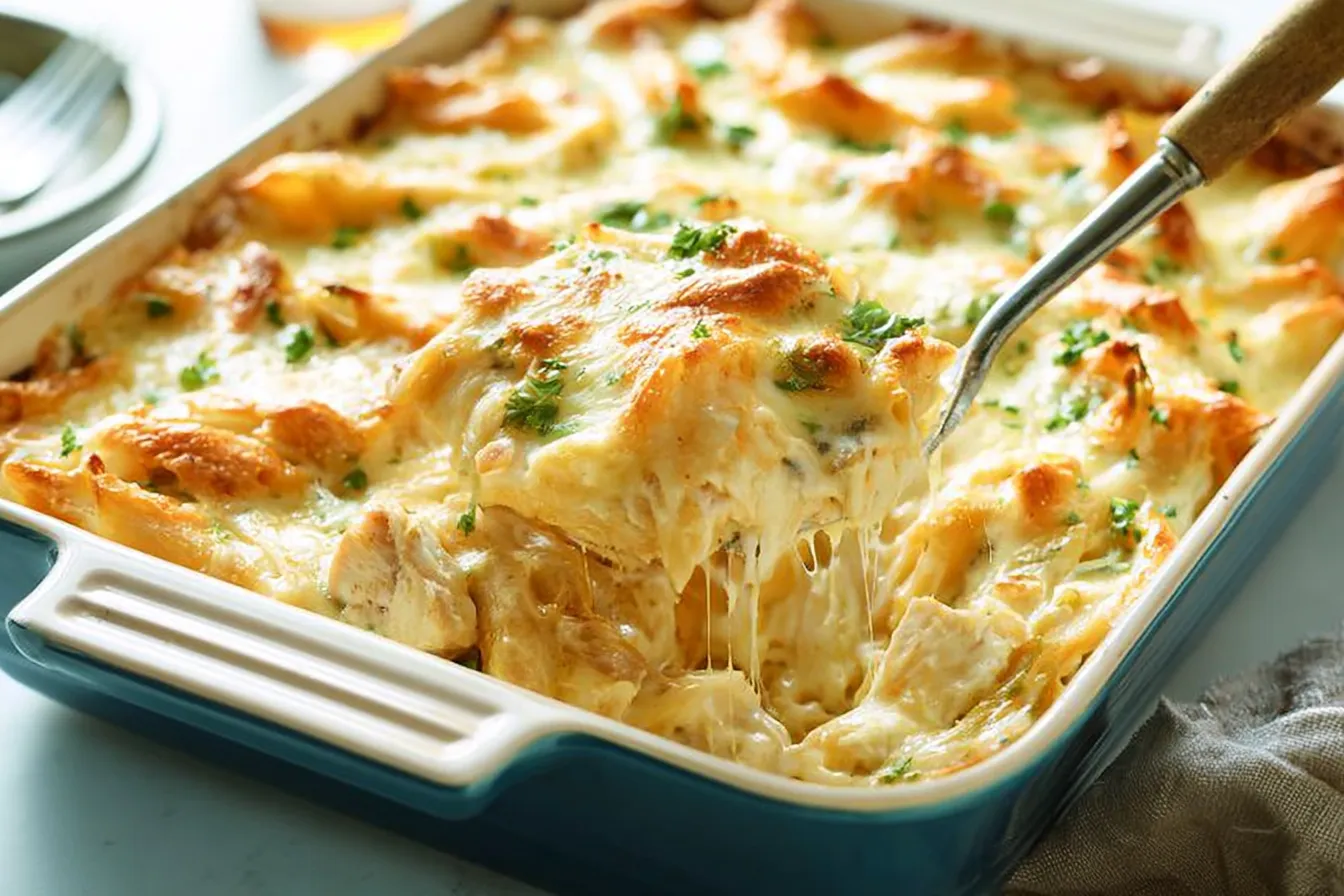 Baked Chicken Alfredo Casserole