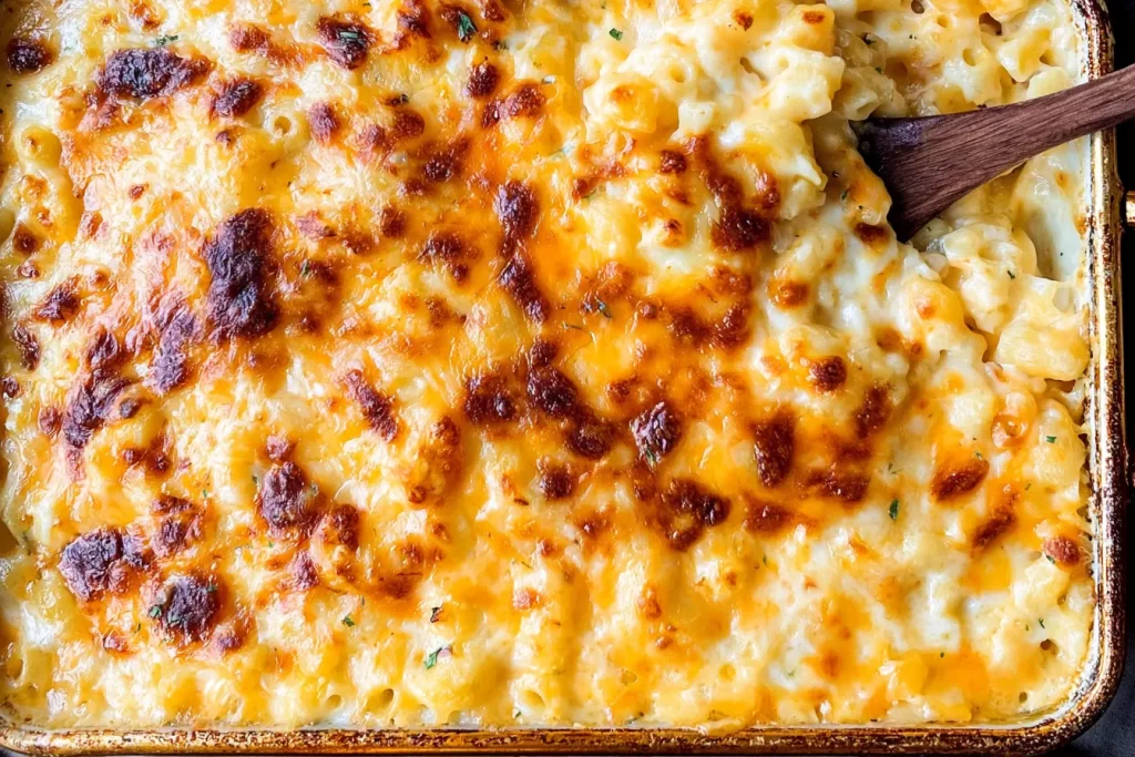 Baked Mac and Cheese Fresh Out of the Oven