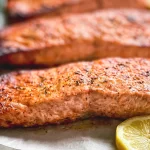 Baked Salmon on a Plate