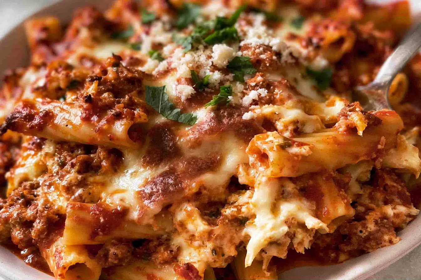 Cheesy Baked Ziti Fresh from the Oven