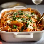 Delicious Baked Ziti with Ricotta in a Baking Dish