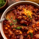 Delicious Beef Chili Ready to Serve