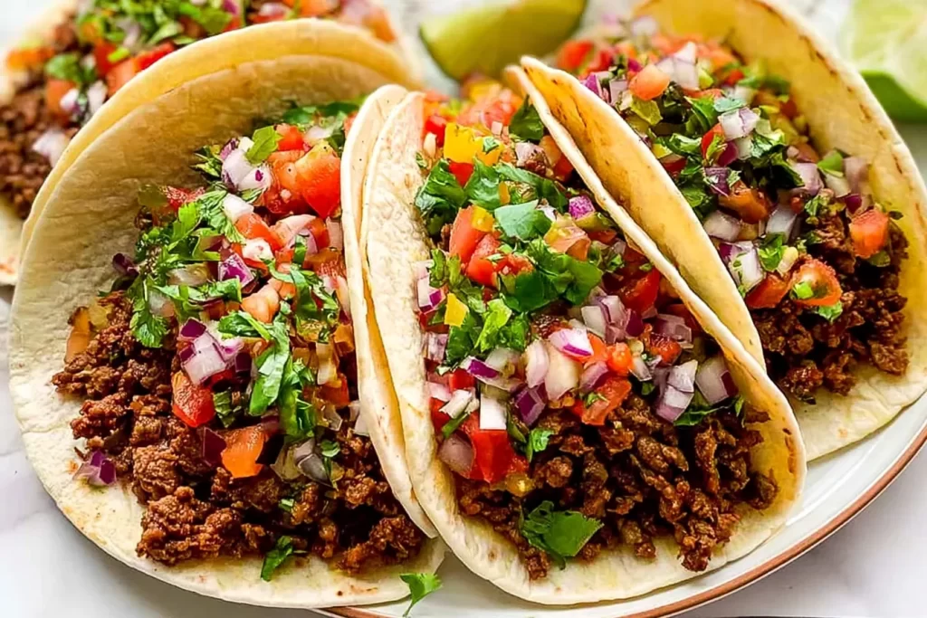 Delicious Beef Tacos Ready to Enjoy