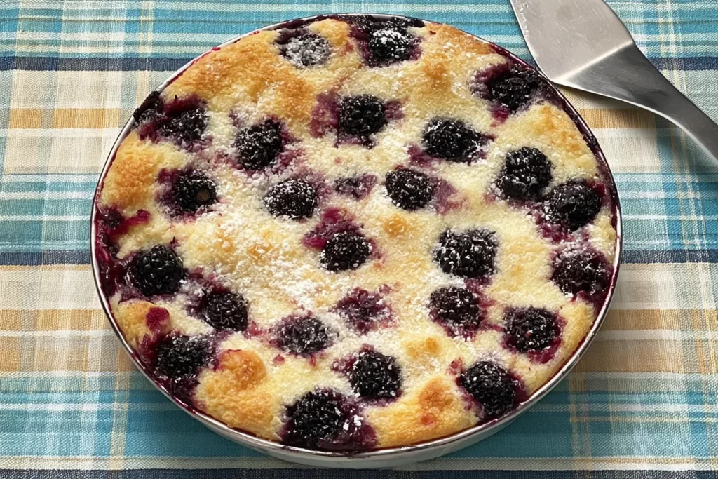 Delicious Blackberry Cobbler Freshly Baked