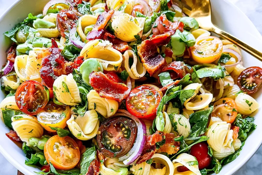 BLT Pasta Salad in a Bowl