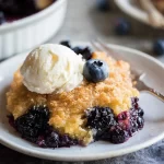 Delicious Blueberry Cobbler Fresh from the Oven
