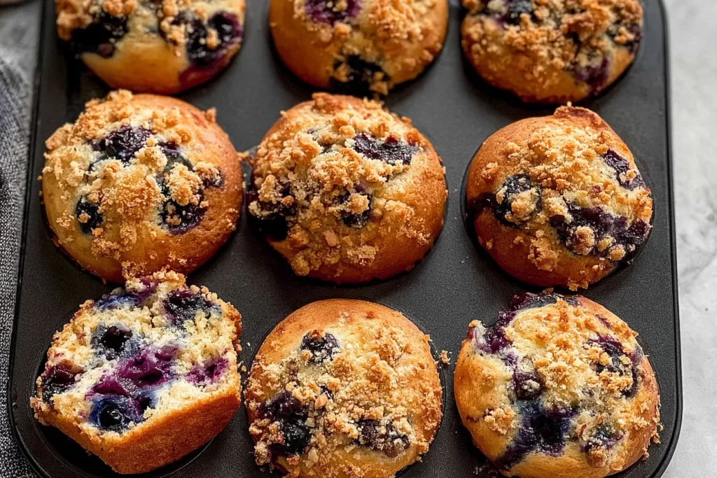 Freshly Baked Blueberry Muffins