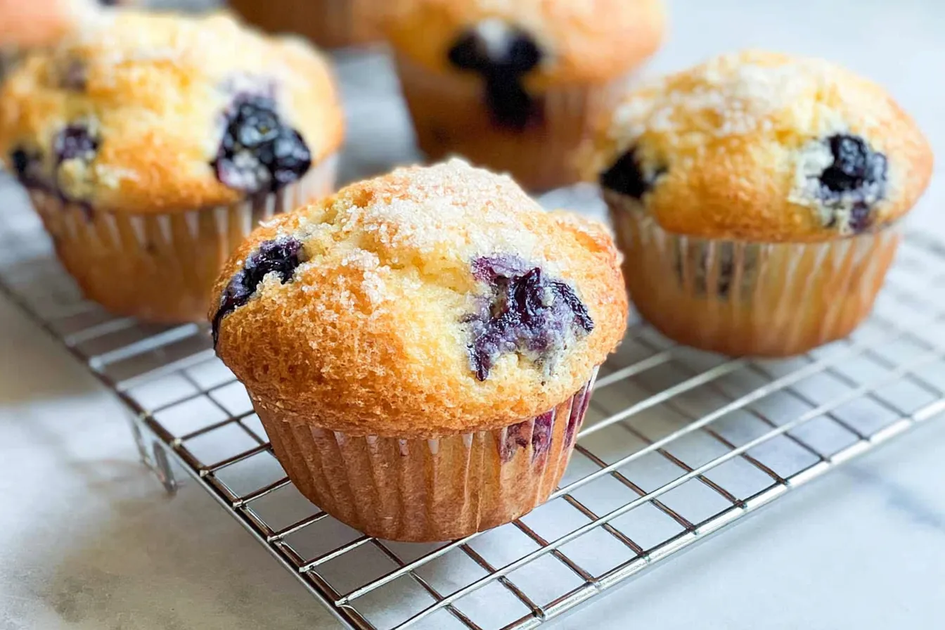 Fresh Blueberry Muffins Ready to Enjoy