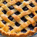 Fresh Blueberry Pie Ready to Serve