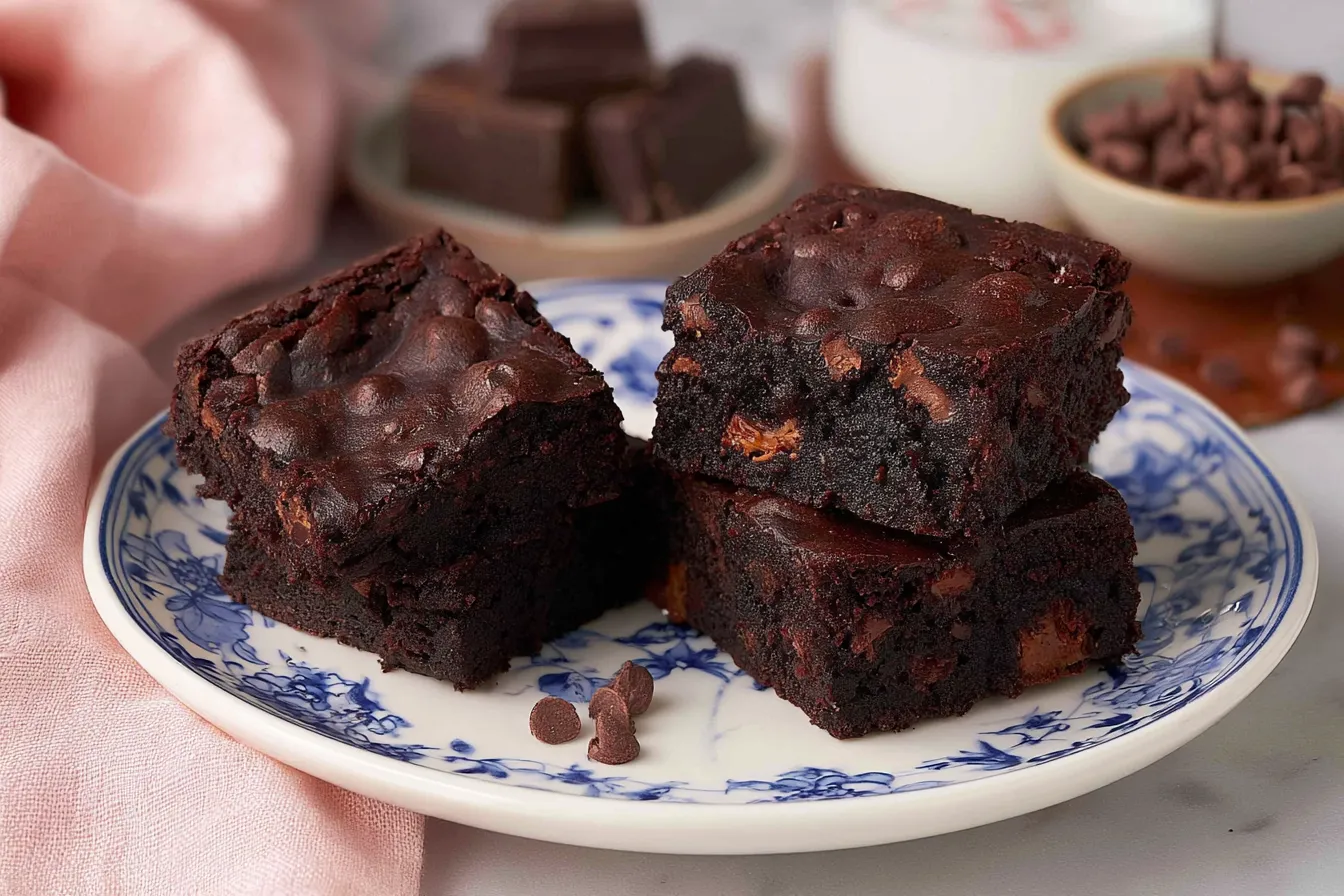 Delicious Homemade Brownies Fresh Out of the Oven