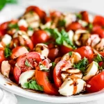 Delicious Caprese Salad with Fresh Tomatoes and Basil
