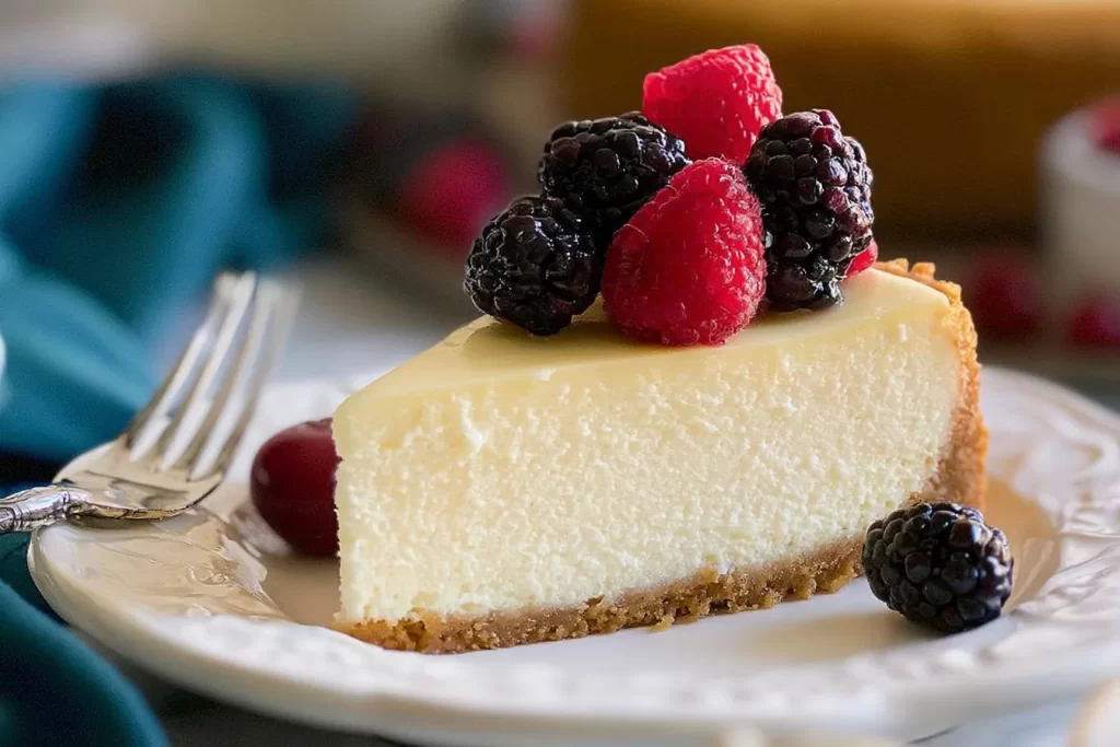 Delicious Homemade Cheesecake Slices Ready to Serve