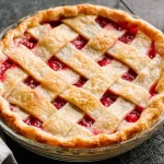 Homemade Cherry Pie Fresh Out of the Oven