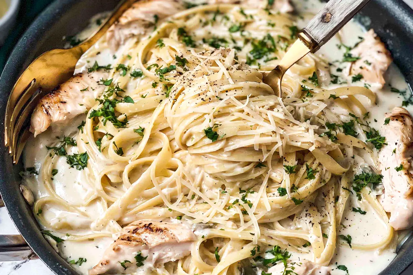 Delicious Chicken Alfredo Pasta Dish