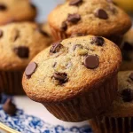 Delicious Chocolate Chip Banana Muffins Freshly Baked
