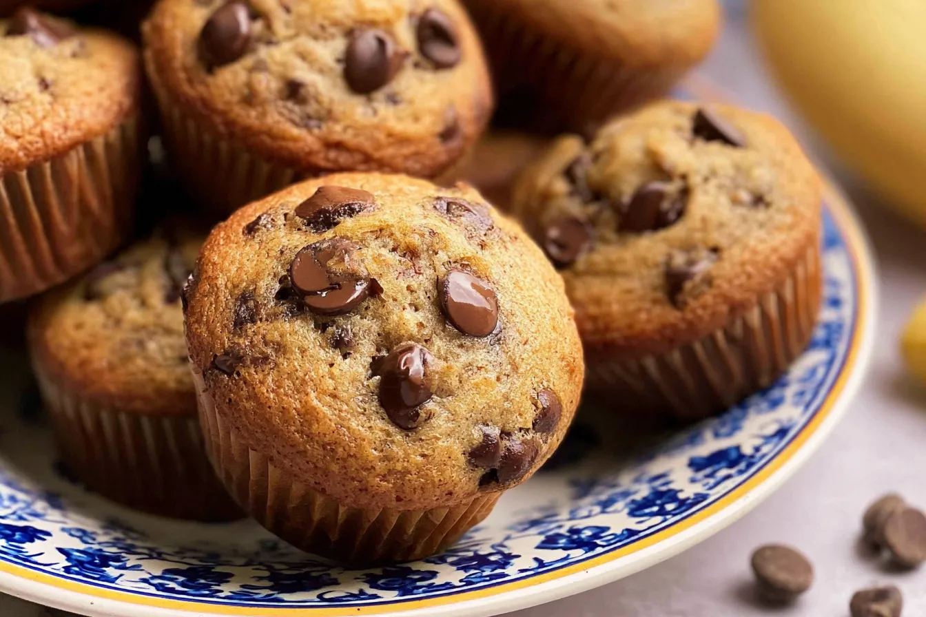 Chocolate Chip Banana Muffins