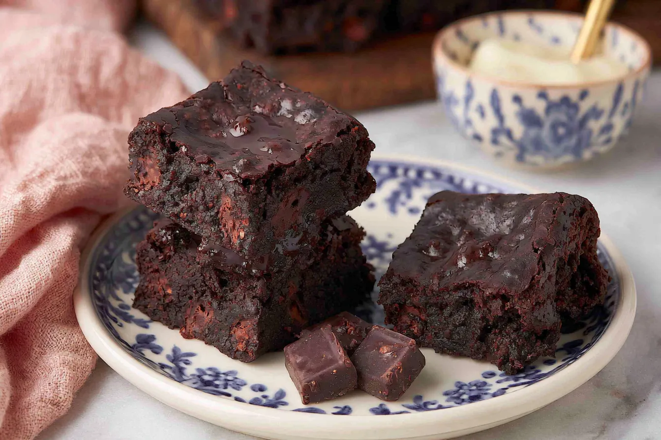 Chocolate Fudge Brownies Freshly Baked and Ready to Enjoy