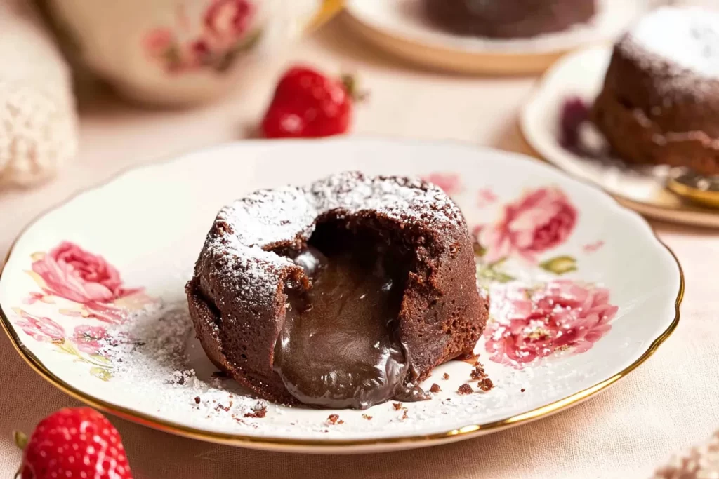 Delicious Chocolate Lava Cake on a Plate