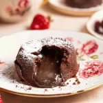 Delicious Chocolate Lava Cake on a Plate