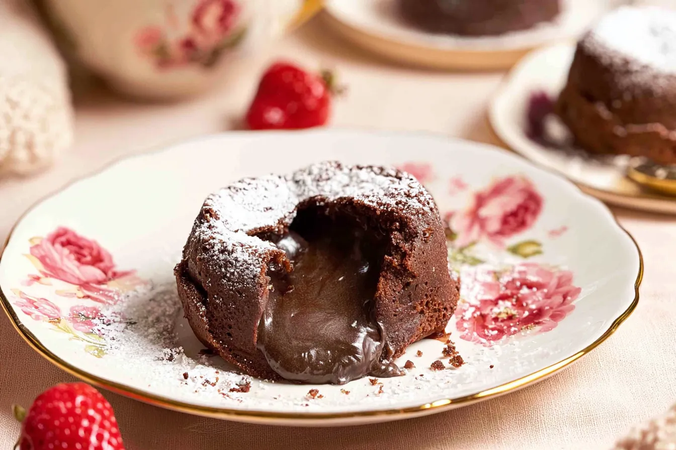 Delicious Chocolate Lava Cake on a Plate
