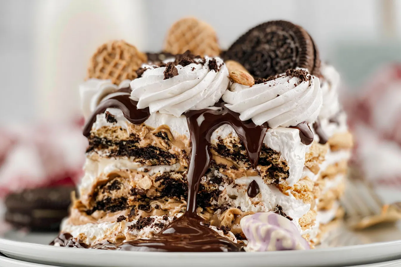 Chocolate Peanut Butter Icebox Cake