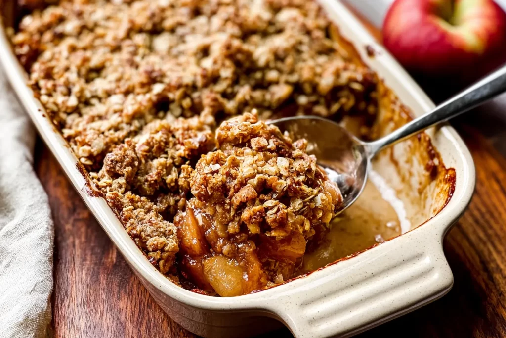 Warm Classic Apple Crisp Fresh from the Oven