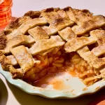 Classic Apple Pie Freshly Baked with Golden Crust