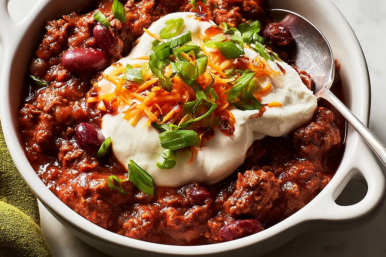 Classic Beef Chili in a Bowl - Comfort Food Heaven