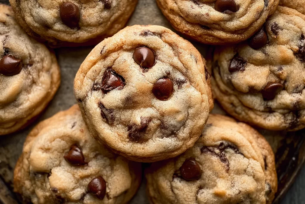 Classic Chocolate Chip Cookies Fresh Out of the Oven