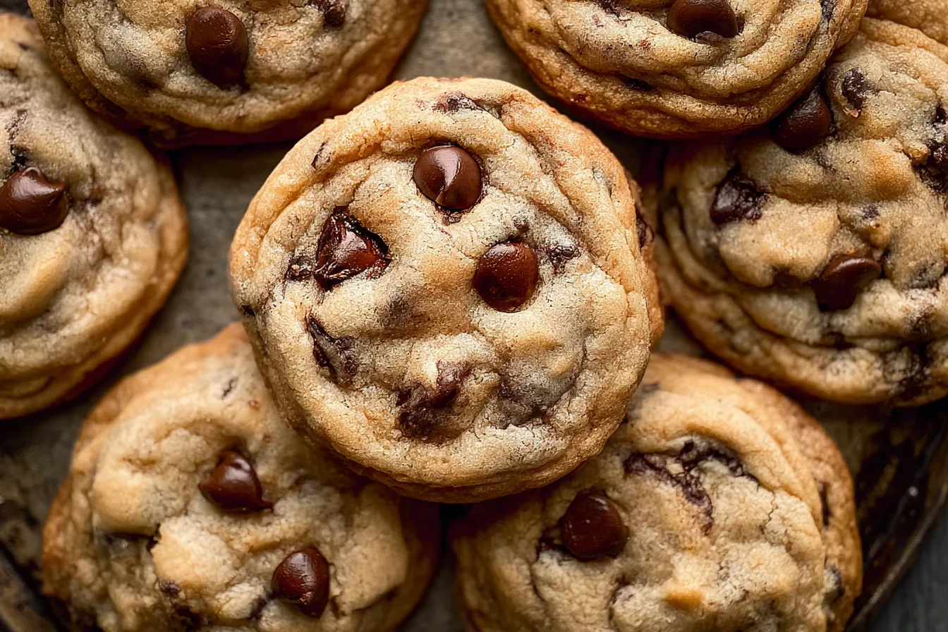 Classic Chocolate Chip Cookies Fresh Out of the Oven