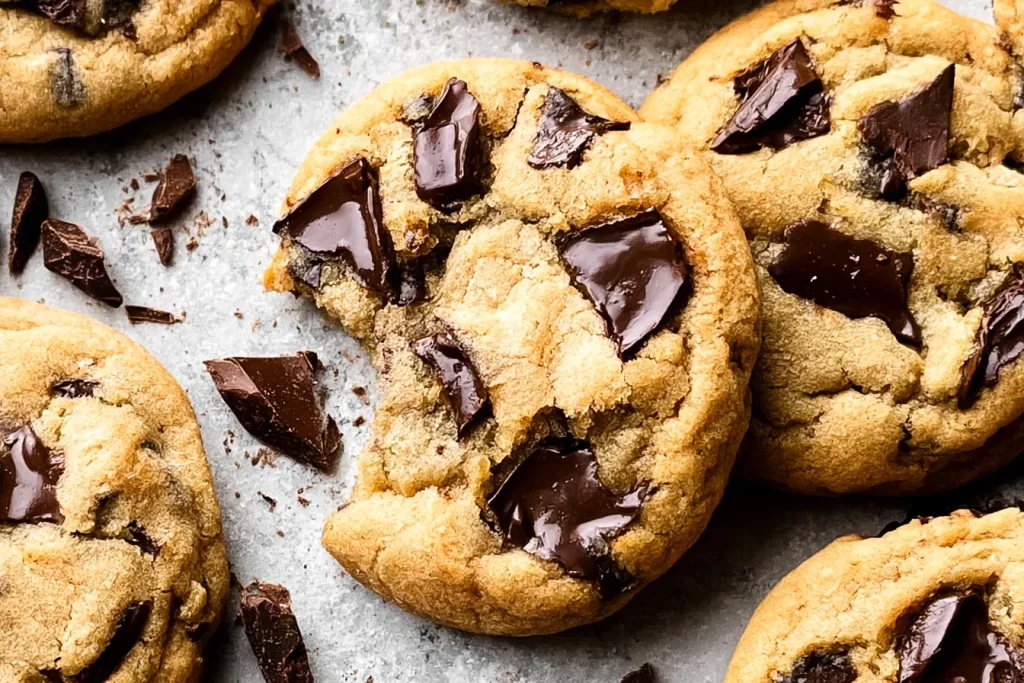 Classic Chocolate Chip Cookies Fresh Out of the Oven
