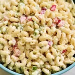 Classic Macaroni Salad in a Bowl